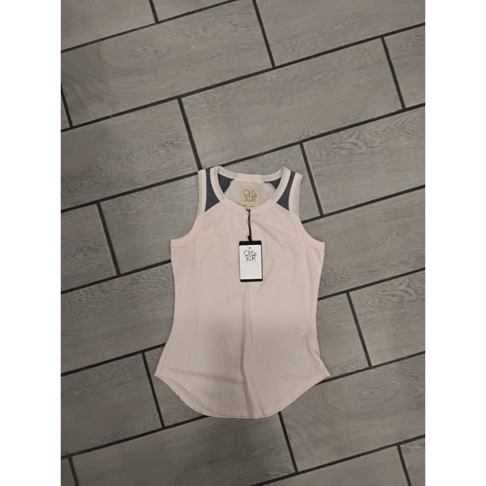 Chaser Womens Pink Grey Contrast Raglan Sleeveless Tank Top CW7682-SWTSCLNT XS